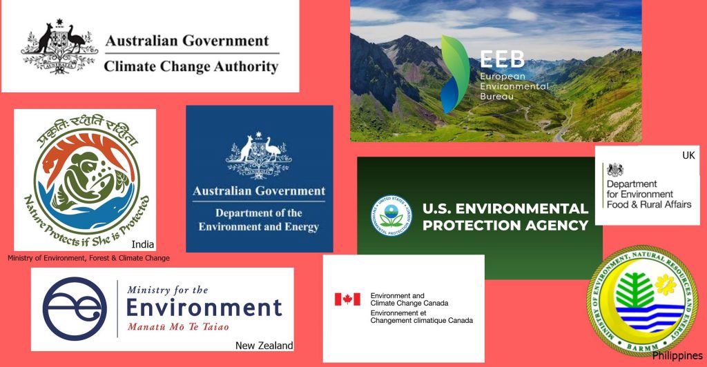 A small sample of the plethora of the nonsensical National institutions pertaining to “The Environment”.